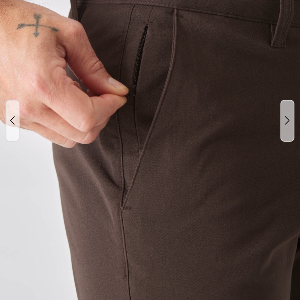 NWT True Classic Straight Brown and Tan Chinos - Picture 5 of 5